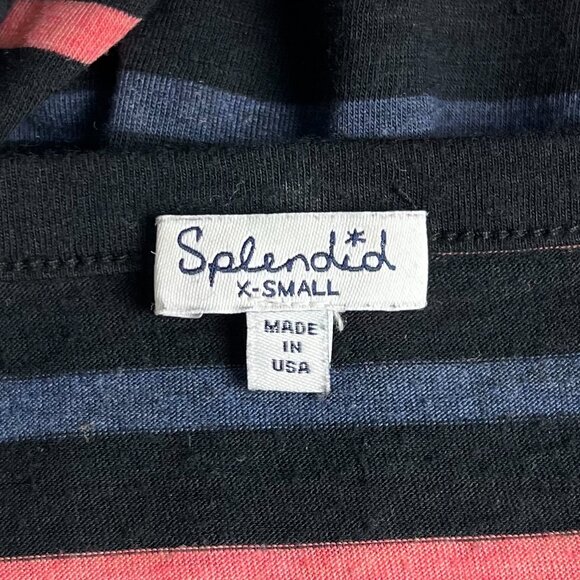 Anthropologie Splendid Mediterranean Striped Henley Top - sz XS - Picture 8 of 9